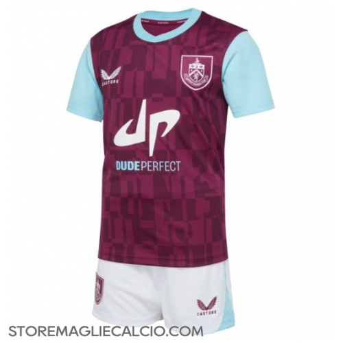Burnley Maglia Gara Casa Repliche 2024-25 Bambino Maniche Corte Burnley Maglia Gara Casa Repliche 2024-25 Bambino Maniche Corte